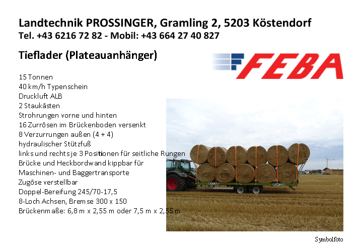 Feba Anhaenger mit Heuballen