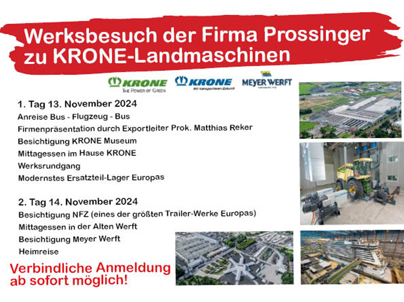 Werksbesuch bei Krone